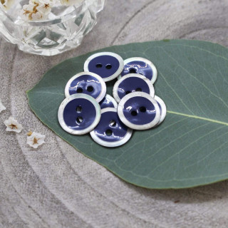 Bouton halo - Cobalt - Atelier brunette ® Atelier BRUNETTE ® - Tissus et mercerie - 1