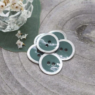 DESTOCK Bouton halo - Cactus - Atelier brunette - Lot de 10 Atelier Brunette : tissus élégants et modernes - 3