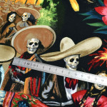 Tissu coton motif tête de mort "Fiesta De San Marcos" - Multicolore - Henry Alexander ® Alexander HENRY Fabrics ® - Tissus - 6