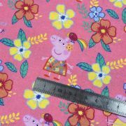 Tissu coton "Peppa Pig" motif fleurs - Rose - Oeko-Tex ® et GOTS ® Autres marques - Tissus et mercerie - 5