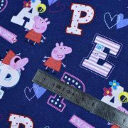 Tissu coton "Peppa Pig" motif lettres - Bleu et rose - Oeko-Tex ® et GOTS ® Autres marques - Tissus et mercerie - 7
