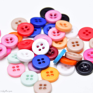 Boutons résine 4 trous - 10mm  - 1