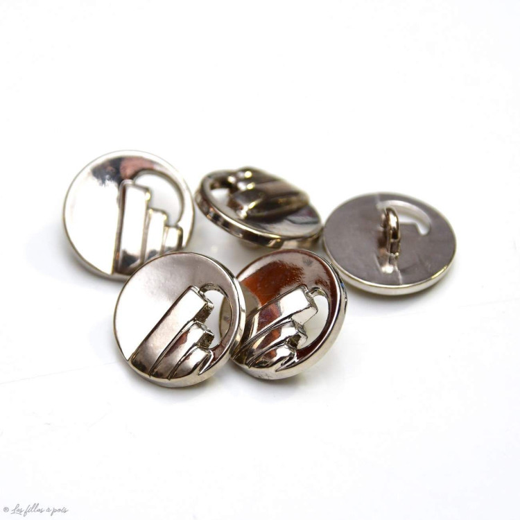 Tacha de metal com cauda - Redonda - 15mm Autres marques - Tissus et mercerie - 2 Tacha de metal com cauda - Redonda - 15mm Autres marques - Tissus et mercerie - 2