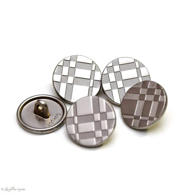Bouton à queue chemise et chemisier métal - Rond - 15mm Tissus et mercerie créative – Nos sélections sans marque - 3