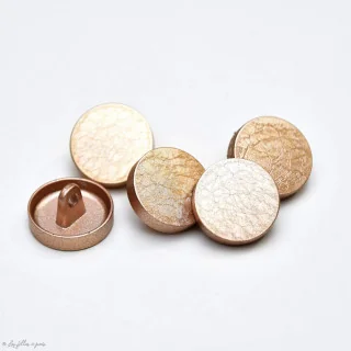 Bouton à queue chemise et chemisier métal - Rond - 15mm Tissus et mercerie créative – Nos sélections sans marque - 2