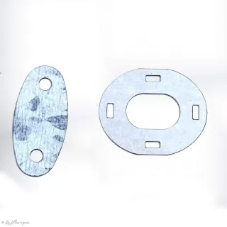 Fermoir twist quart de tour à sertir – Argenté – 21 x 27 mm – À l’unité Tissus et mercerie créative – Nos sélections sans marque
