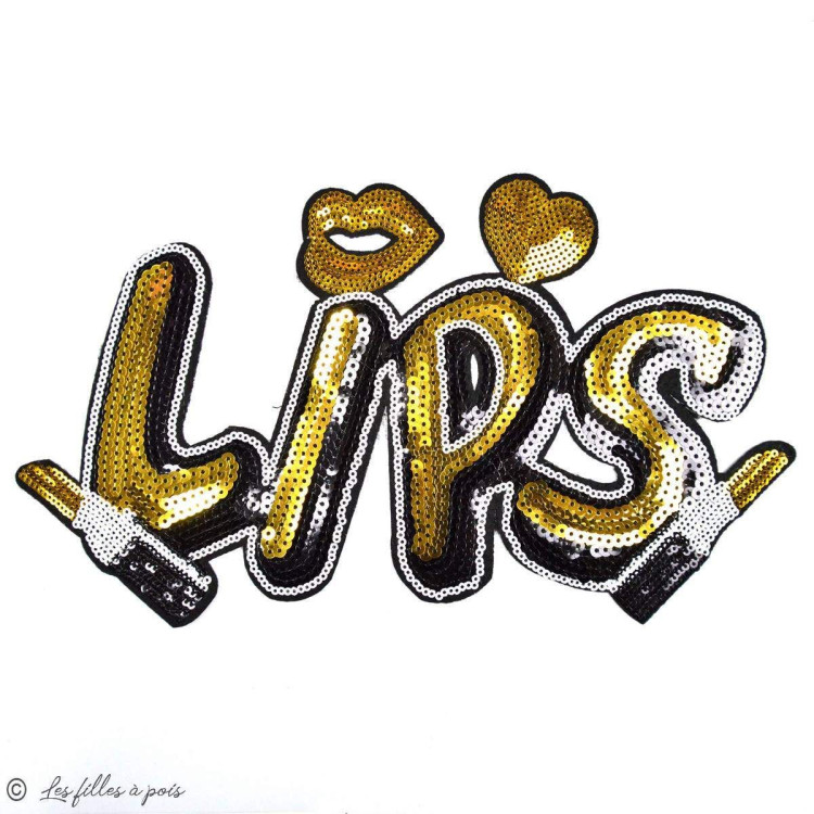Ecusson sequin 'Lips" - Thermocollant Autres marques - Tissus et mercerie - 5 Ecusson sequin 'Lips" - Thermocollant Autres marques - Tissus et mercerie - 5