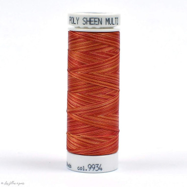 Fil à broder multicolore Polysheen 200m - Mettler ® - orange 9934 METTLER ® - Fils à coudre et à broder - 1