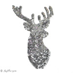 Ecusson sequin cerf - Thermocollant  - 4