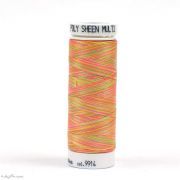 Fil à broder multicolore Polysheen 200m - Mettler ® - orange 9914