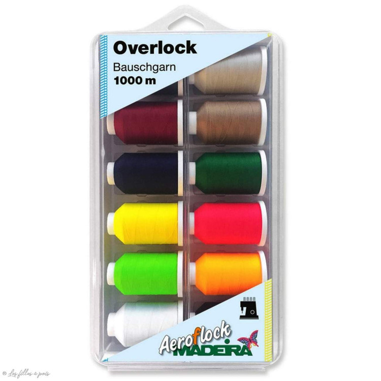 Surtido de 12 conos de espuma Aeroflock - Madeira ® - 1000m Madeira ® - Fils à broder, à coudre et entoilage - 2 Surtido de 12 conos de espuma Aeroflock - Madeira ® - 1000m Madeira ® - Fils à broder, à coudre et entoilage - 2