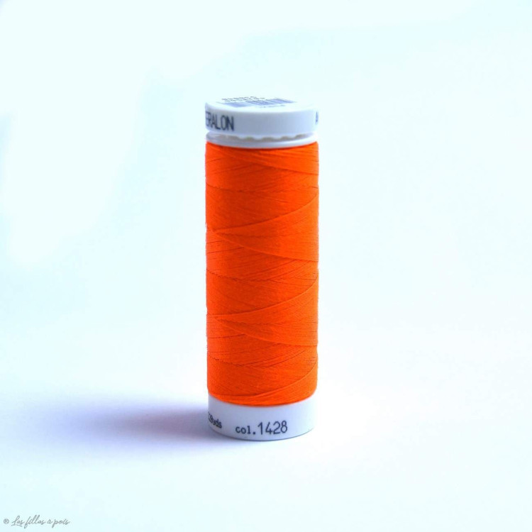 Linha de costura Mettler ® Seralon 200m - Laranja fluorescente - 1428 METTLER ® - Fils à coudre et à broder - 1 Linha de costura Mettler ® Seralon 200m - Laranja fluorescente - 1428 METTLER ® - Fils à coudre et à broder - 1