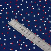 Tissu coton motif pois - Bleu marine , blanc et rouge - Oeko-Tex ® Autres marques - Tissus et mercerie - 5