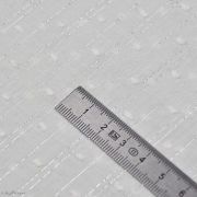 Tissu coton plumetis lurex - Blanc et argenté Autres marques - Tissus et mercerie - 5
