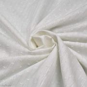 Tissu coton plumetis lurex - Blanc et argenté Autres marques - Tissus et mercerie - 2