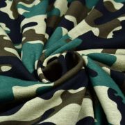 Tissu jersey sweat digital coton motif camouflage - Vert - Oekotex ® Autres marques - Tissus et mercerie - 4