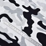 Tissu jersey sweat digital coton motif camouflage - Gris - Oekotex ® Autres marques - Tissus et mercerie - 5