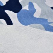 Tissu jersey sweat digital coton motif camouflage - Bleu - Oekotex ® Autres marques - Tissus et mercerie - 3