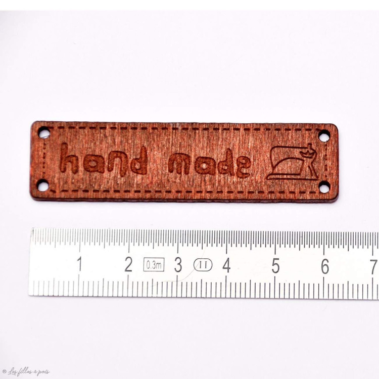 Maçaneta retangular de madeira HANDMADE - 64x17mm - Conjunto de 2 Autres marques - Tissus et mercerie - 3 Maçaneta retangular de madeira HANDMADE - 64x17mm - Conjunto de 2 Autres marques - Tissus et mercerie - 3