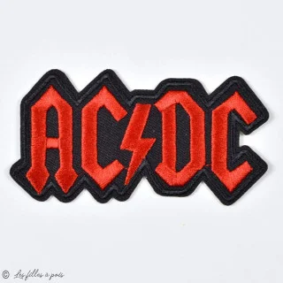Autocolante ACDC - Vermelho e preto - Para engomar Tissus et mercerie créative – Nos sélections sans marque - 1