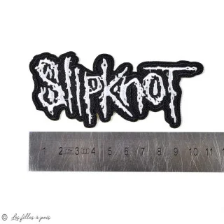 Insígnia dos Slipknot - Preto e branco - Para engomar Tissus et mercerie créative – Nos sélections sans marque - 2
