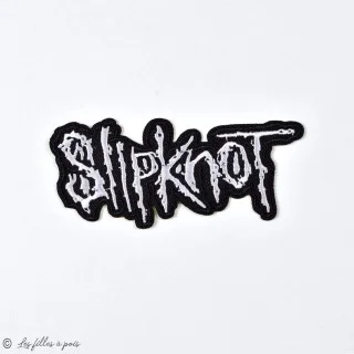 Insígnia dos Slipknot - Preto e branco - Para engomar Tissus et mercerie créative – Nos sélections sans marque - 1