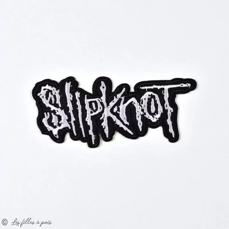 Écusson Slipknot - Noir et blanc - Thermocollant - 1