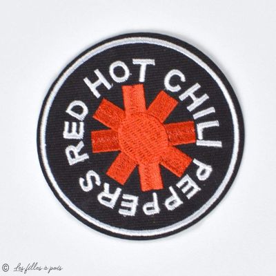 Écusson Red Hot Chili Peppers - Noir et rouge - Thermocollant  - 1