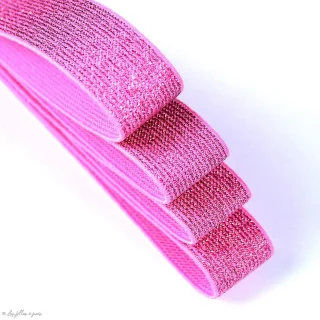 DESTOCK – Élastique caleçon boxer lurex – 25 mm – Vendu au mètre – Plusieurs coloris Tissus et mercerie créative – Nos sélection