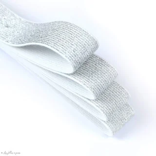 DESTOCK – Élastique caleçon boxer lurex – 25 mm – Vendu au mètre – Plusieurs coloris Tissus et mercerie créative – Nos sélection