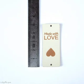 Etiquette simili cuir "LOVE" - 50mm - Lot de 2 Tissus et mercerie créative – Nos sélections sans marque - 6