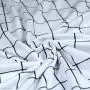 Tissu french terry coton motif grille "Grid" - Blanc - Lillestoff ® Lillestoff ® - Tissus Bio - 2