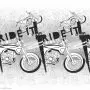 Panneau de tissu jersey coton motif moto" "Ride" - Noir et blanc - Bio - Lillestoff ® Lillestoff ® - Tissus Bio - 3