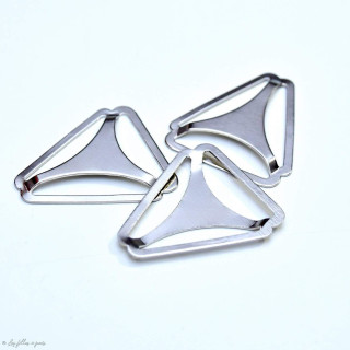 Boucle de croisement en triangle - 25mm - Inox - Lot de 2 Autres marques - Tissus et mercerie - 1