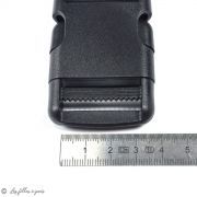 Fermeture rapide avec sécurité en plastique - Noir - 32mm  - 2