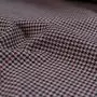 Tissu gabardine de coton stretch motif pied de poule - Beige, noir et bordeaux Autres marques - Tissus et mercerie - 3