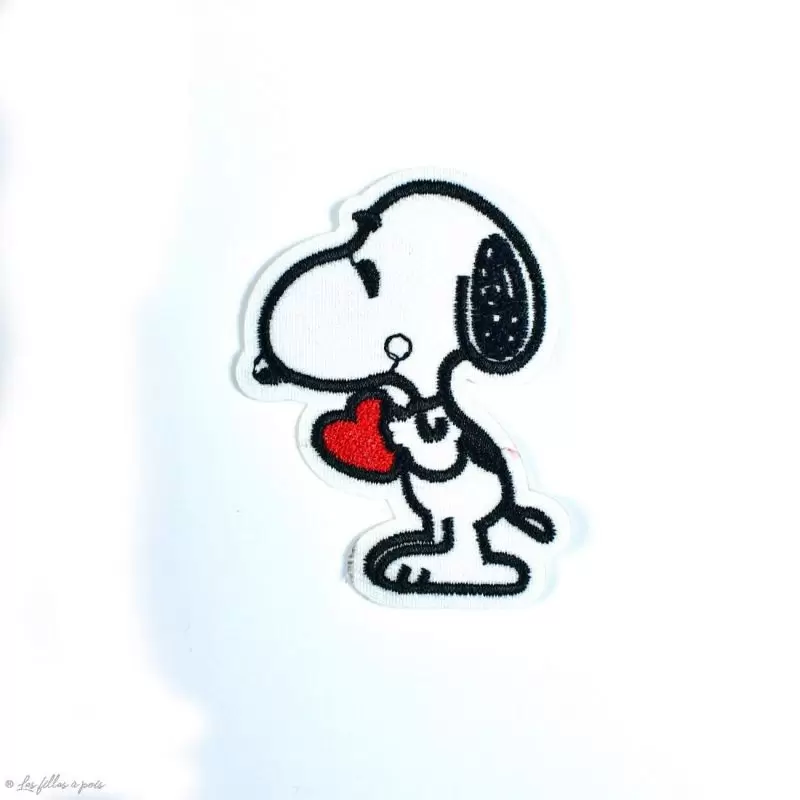 Écusson brodé personnage de Snoopy - Thermocollant  - 1