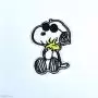 Écusson brodé personnage de Snoopy - Thermocollant  - 1