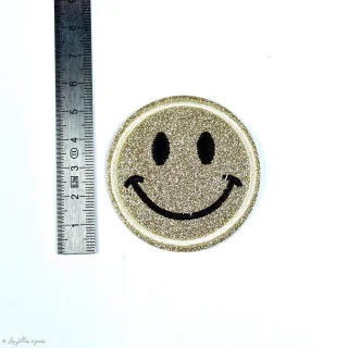 Écusson brodé smiley glitter - Thermocollant Tissus et mercerie créative – Nos sélections sans marque - 14