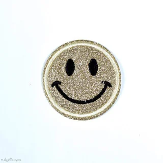 Écusson brodé smiley glitter - Thermocollant Tissus et mercerie créative – Nos sélections sans marque - 13