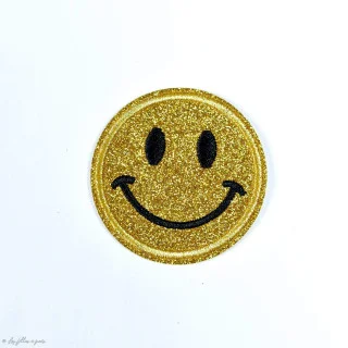Patch de smiley brilhante bordado - Passe a ferro Tissus et mercerie créative – Nos sélections sans marque - 17