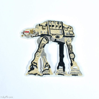 Écusson TB-TT "StarWars" - Blanc et orange - Thermocollant  - 1