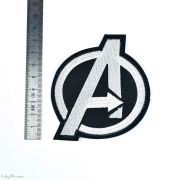 Écusson Avengers "Marvel" - Blanc et noir - Thermocollant  - 2