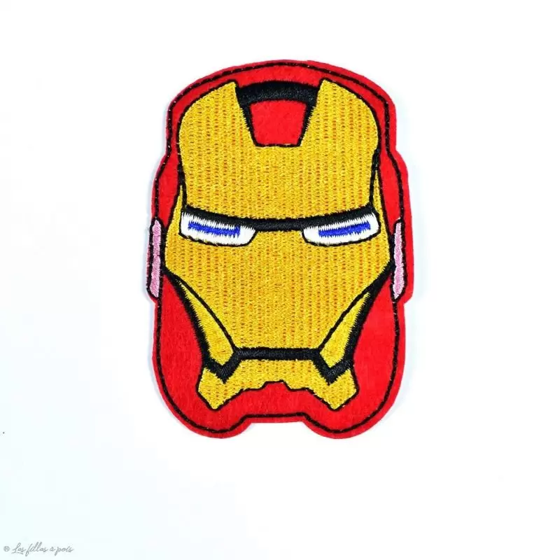 Écusson Iron Man "Marvel" - Rouge et jaune - Thermocollant - 1