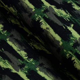 Tissu double gaze de coton esprit camouflage - Vert - Oekotex ® et GOTS Autres marques - Tissus et mercerie - 1