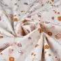 Tissu coton motif fleurs "Open Heart" - Ecru et terracotta - Oekotex - AGF ® Art Gallery Fabrics ® - Tissus - 2