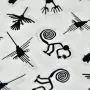 Tissu coton motif astèque "Andina" -  Ecru et noir - Oekotex - AGF ® Art Gallery Fabrics ® - Tissus - 2