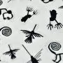 Tissu coton motif astèque "Andina" -  Ecru et noir - Oekotex - AGF ® Art Gallery Fabrics ® - Tissus - 3