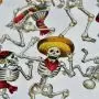 Tissu coton motif tête de mort "Fiesta de los in crowd" pirates - Multicolore - Henry Alexander ® Alexander HENRY Fabrics ® - Ti