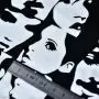 Tissu coton motif visages "Nicole's Print 8" - Noir et blanc - Henry Alexander ® Alexander HENRY Fabrics ® - Tissus - 5
